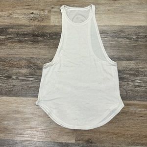 Lululemon White Athletic Tank Top